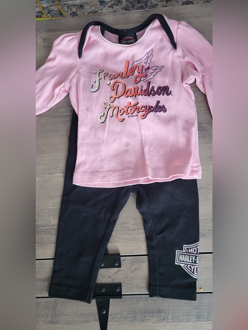 Baby Girl Harley Davidson Set 6-9 Months